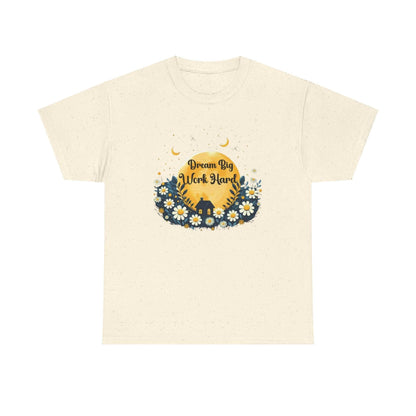 Dream Big Work Hard Tee - FitLife - WellnessOasis