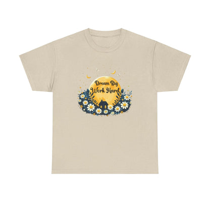 Dream Big Work Hard Tee - FitLife - WellnessOasis
