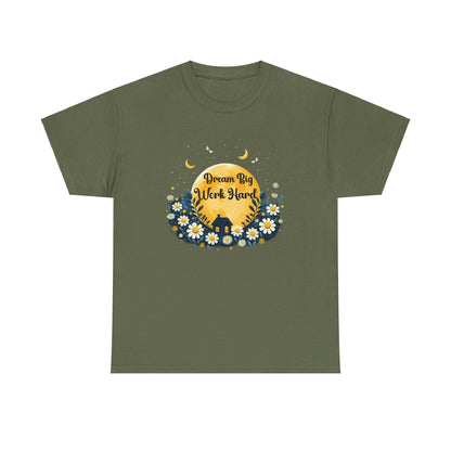 Dream Big Work Hard Tee - FitLife - WellnessOasis