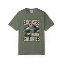 Excuses Don't Burn Calories | Motivational Fitness T-Shirt - FitLife - WellnessOasis
