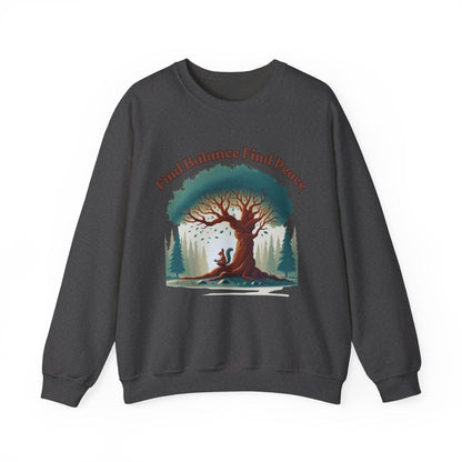 Find Balance Find Peace Sweatshirt - FitLife - WellnessOasis