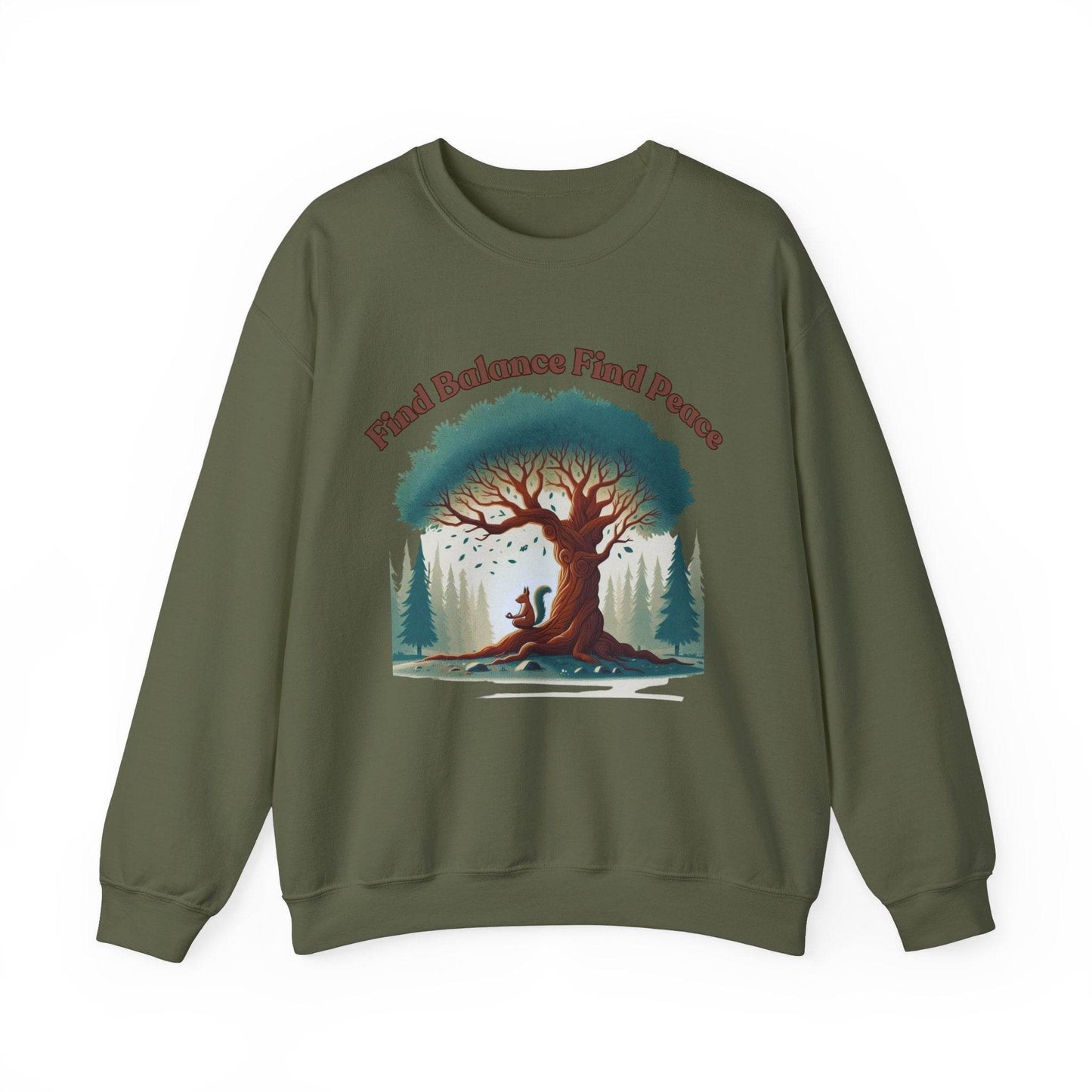 Find Balance Find Peace Sweatshirt - FitLife - WellnessOasis