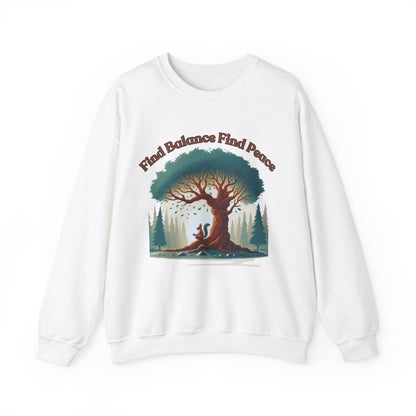 Find Balance Find Peace Sweatshirt - FitLife - WellnessOasis