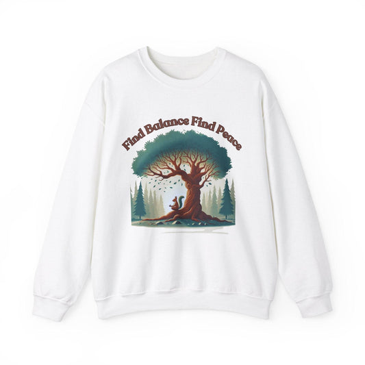Find Balance Find Peace Sweatshirt - FitLife - WellnessOasis