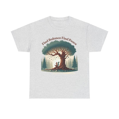Find Balance Find Peace T-Shirt - FitLife - WellnessOasis
