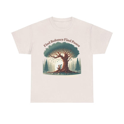 Find Balance Find Peace T-Shirt - FitLife - WellnessOasis