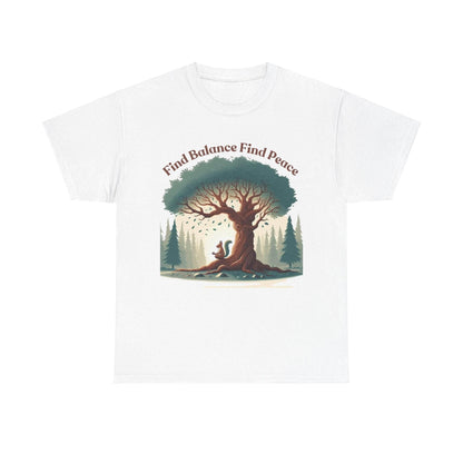 Find Balance Find Peace T-Shirt - FitLife - WellnessOasis