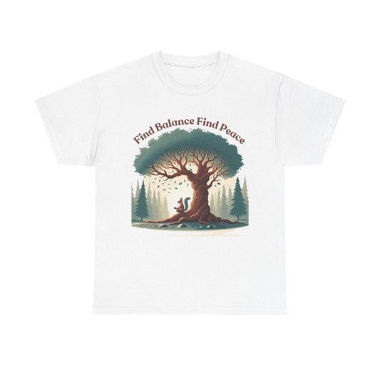 Find Balance Find Peace T-Shirt - FitLife - WellnessOasis