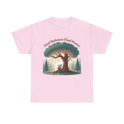 Find Balance Find Peace T-Shirt - FitLife - WellnessOasis