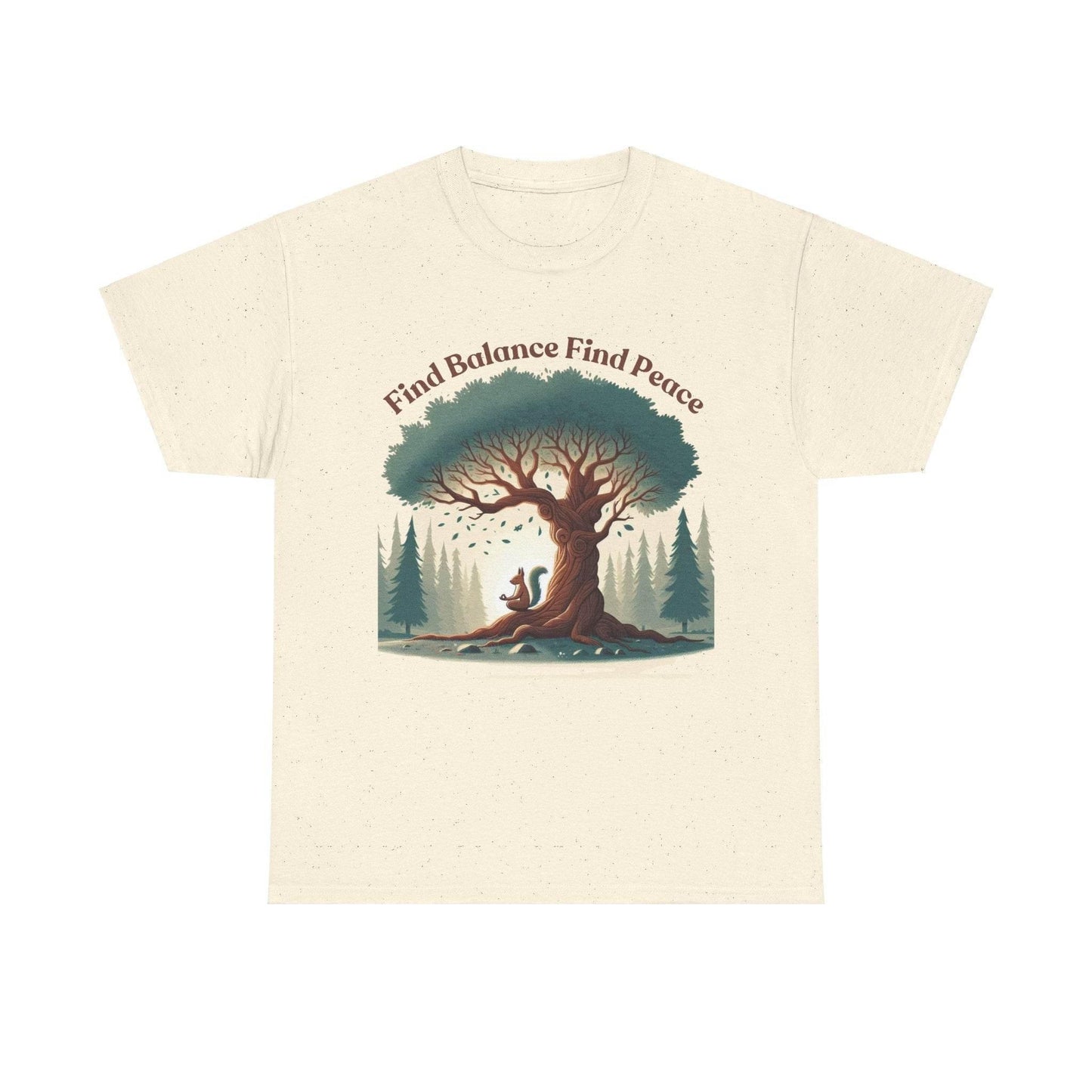 Find Balance Find Peace T-Shirt - FitLife - WellnessOasis