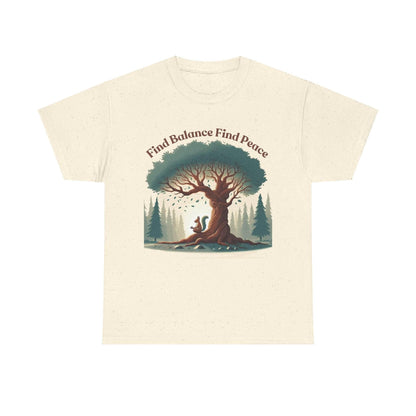 Find Balance Find Peace T-Shirt - FitLife - WellnessOasis