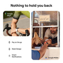Fitbit Charge 6 Fitness Tracker with Google apps, Heart Rate on Exercise Equipment, 6 - Months Premium Membership Included, GPS, Health Tools and More, Obsidian/Black, One Size (S & L Bands Included) - FitLife - WellnessOasis