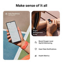 Fitbit Charge 6 Fitness Tracker with Google apps, Heart Rate on Exercise Equipment, 6 - Months Premium Membership Included, GPS, Health Tools and More, Obsidian/Black, One Size (S & L Bands Included) - FitLife - WellnessOasis