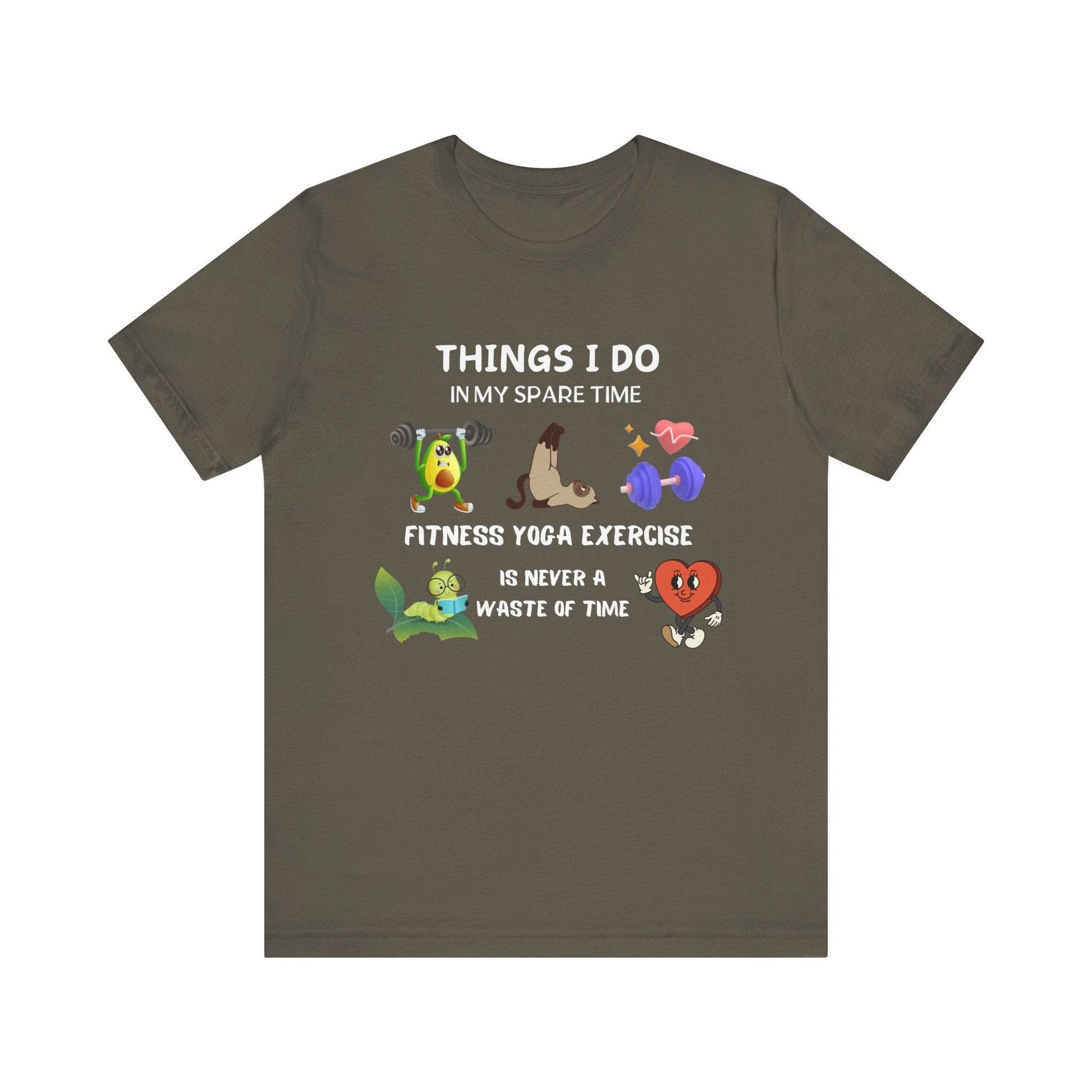 Fitness Fun Tee - Healthy Lifestyle Motif - FitLife - WellnessOasis