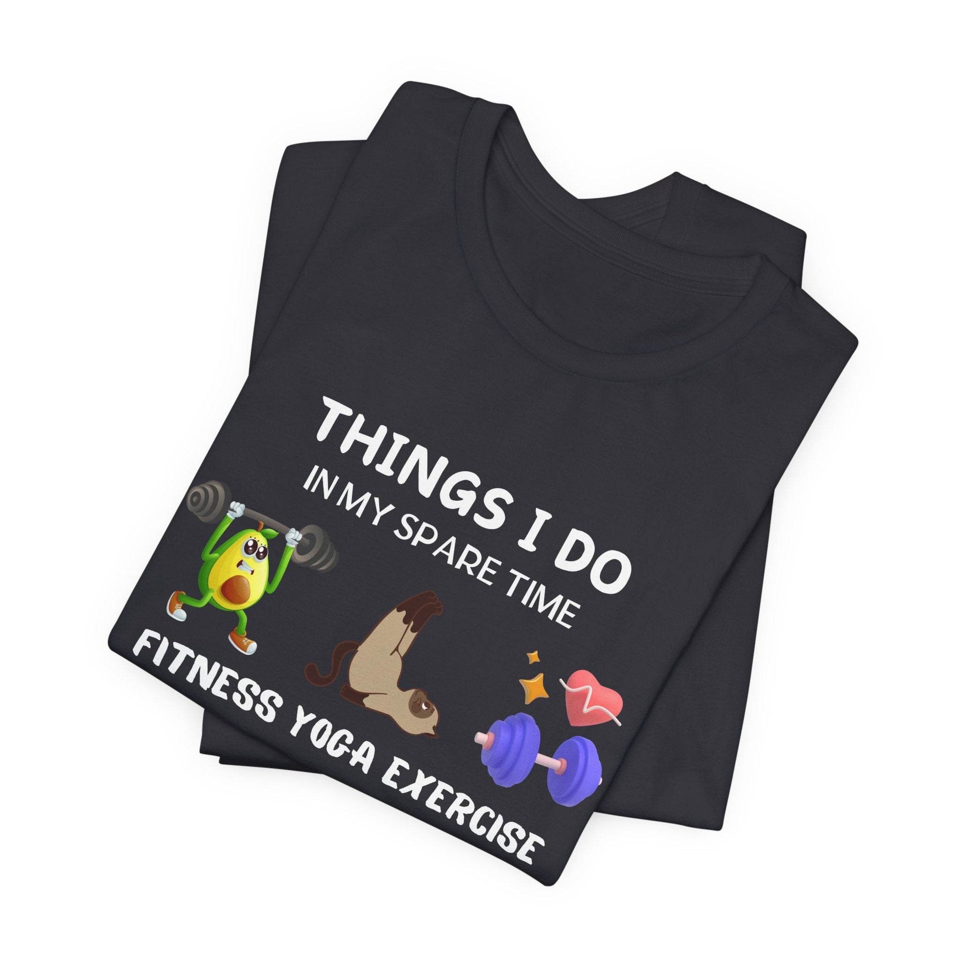 Fitness Fun Tee - Healthy Lifestyle Motif - FitLife - WellnessOasis