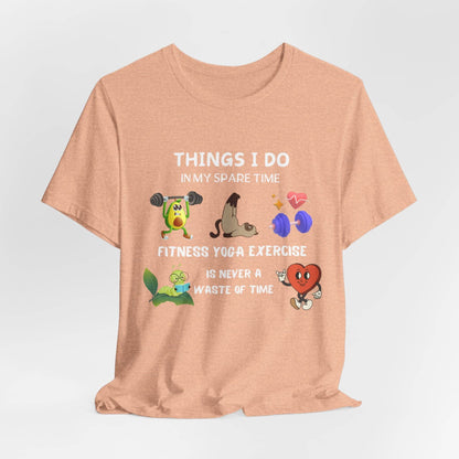 Fitness Fun Tee - Healthy Lifestyle Motif - FitLife - WellnessOasis