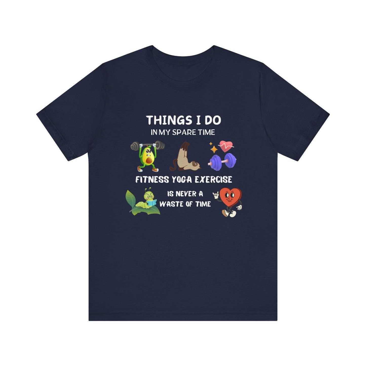 Fitness Fun Tee - Healthy Lifestyle Motif - FitLife - WellnessOasis