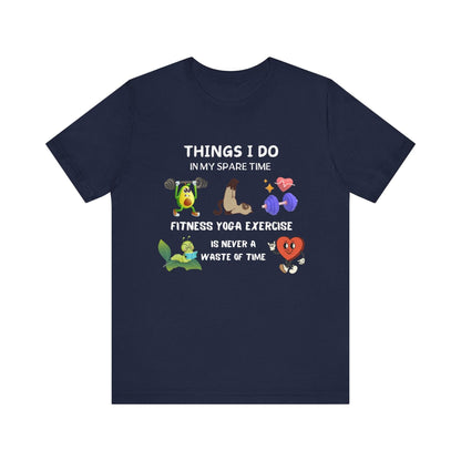 Fitness Fun Tee - Healthy Lifestyle Motif - FitLife - WellnessOasis