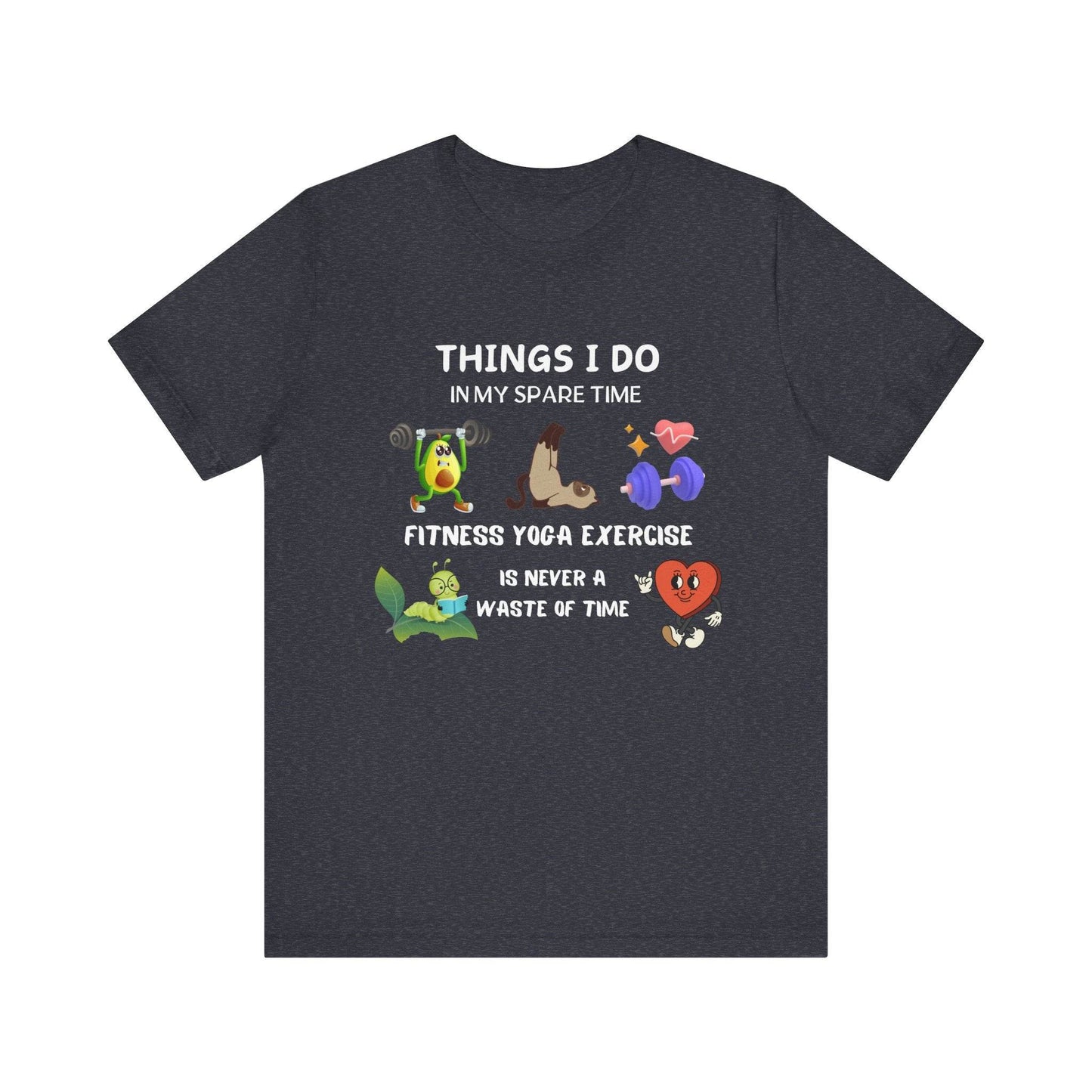 Fitness Fun Tee - Healthy Lifestyle Motif - FitLife - WellnessOasis