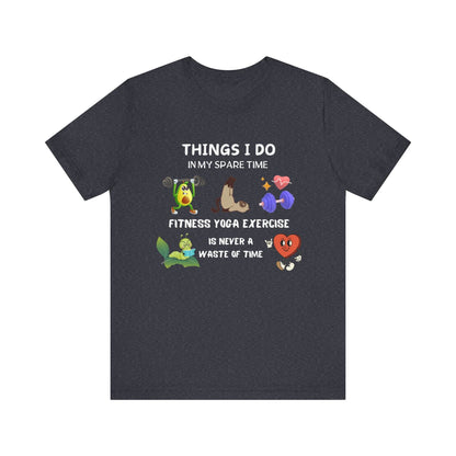 Fitness Fun Tee - Healthy Lifestyle Motif - FitLife - WellnessOasis