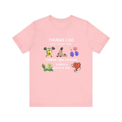 Fitness Fun Tee - Healthy Lifestyle Motif - FitLife - WellnessOasis