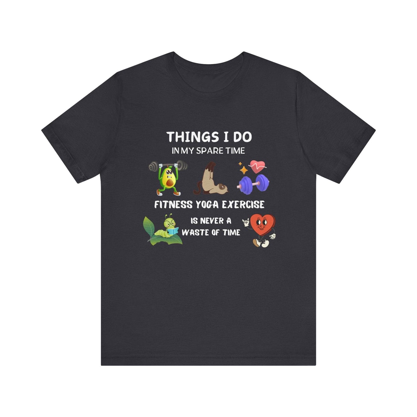 Fitness Fun Tee - Healthy Lifestyle Motif - FitLife - WellnessOasis