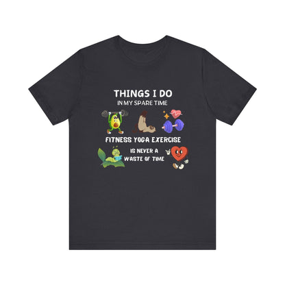 Fitness Fun Tee - Healthy Lifestyle Motif - FitLife - WellnessOasis