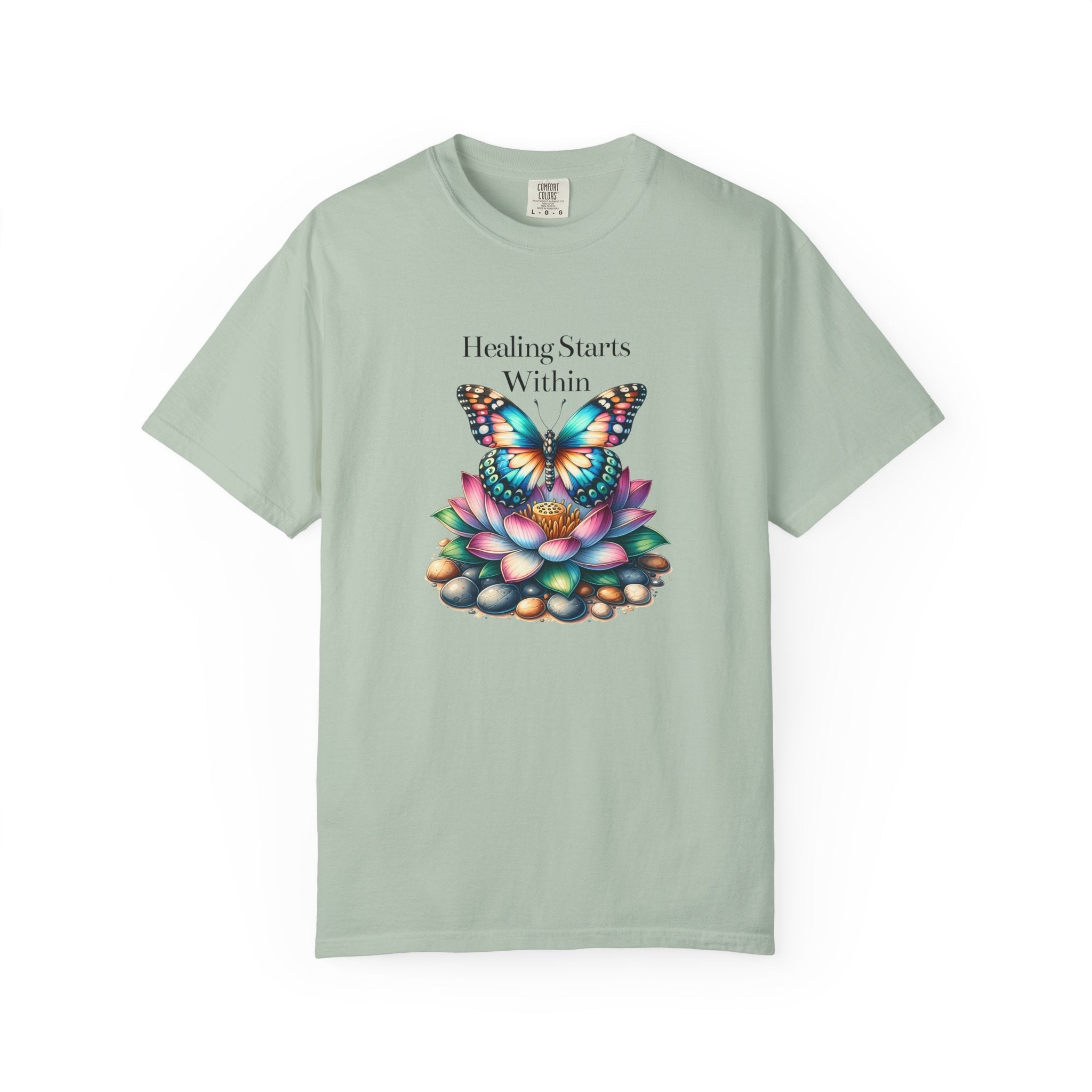 Healing Starts Within Butterfly T-shirt - FitLife - WellnessOasis