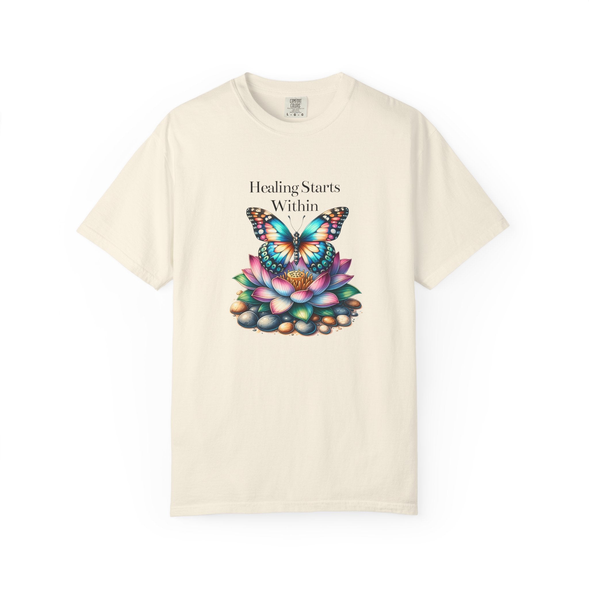 Healing Starts Within Butterfly T-shirt - FitLife - WellnessOasis