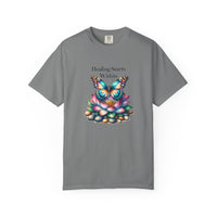 Healing Starts Within Butterfly T-shirt - FitLife - WellnessOasis