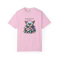 Healing Starts Within Butterfly T-shirt - FitLife - WellnessOasis