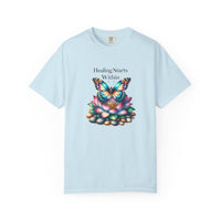 Healing Starts Within Butterfly T-shirt - FitLife - WellnessOasis