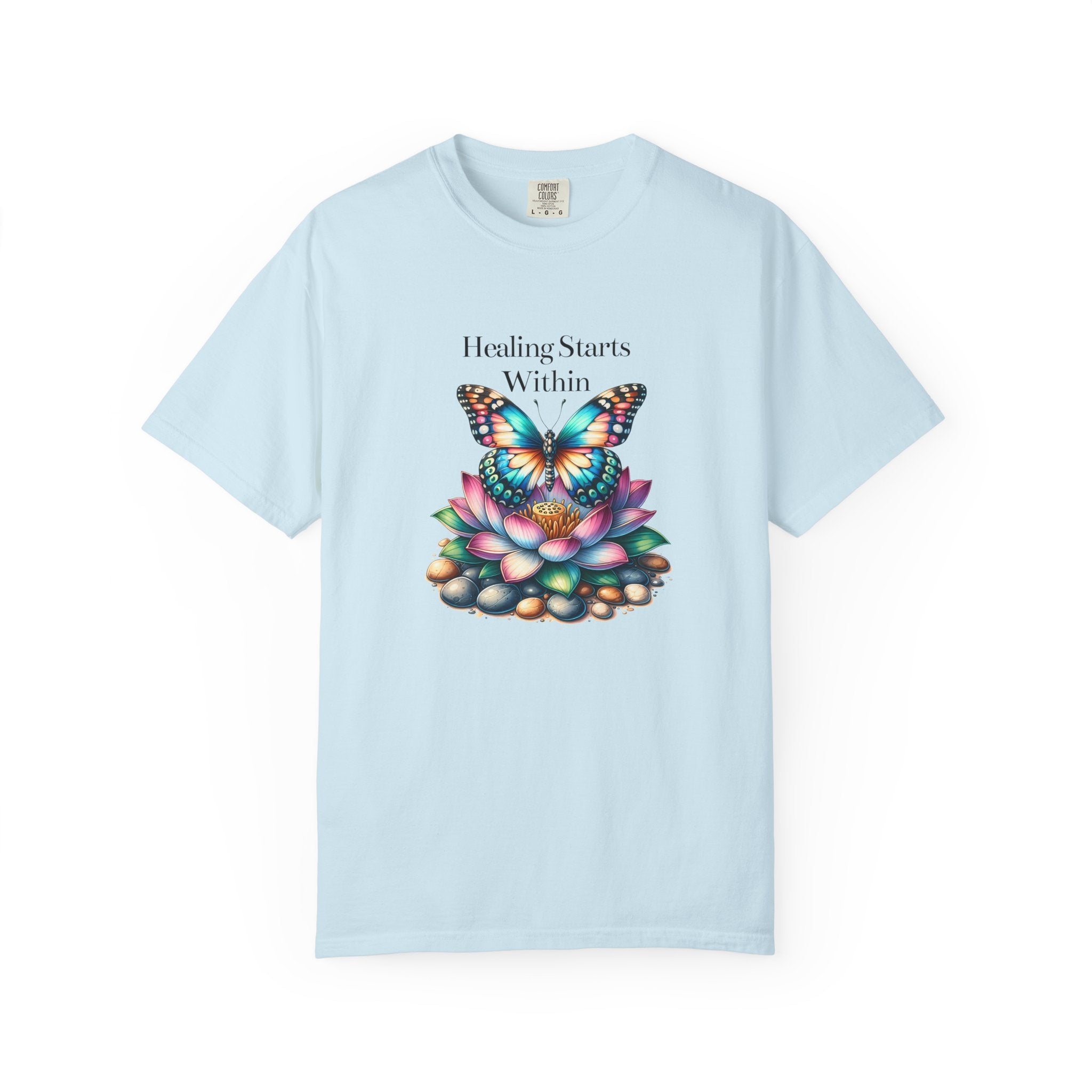 Healing Starts Within Butterfly T-shirt - FitLife - WellnessOasis