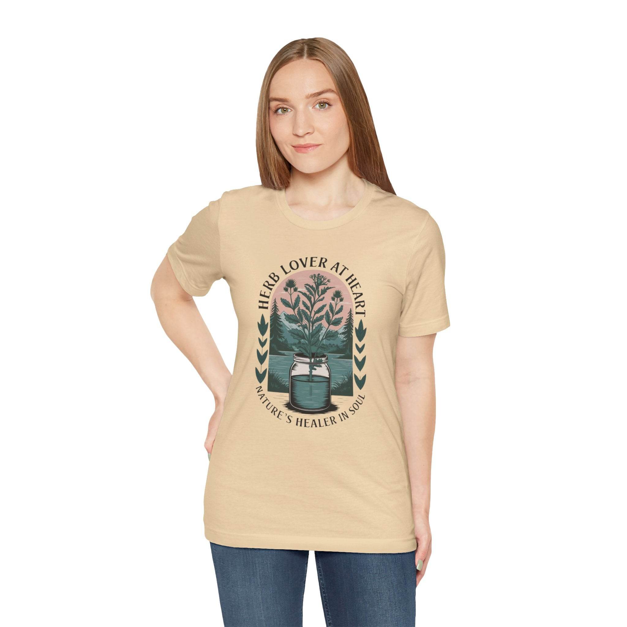 Herb Lover - Nature's Healer T-Shirt - FitLife - WellnessOasis