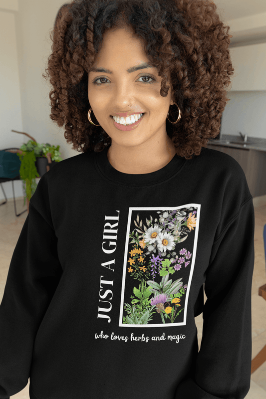 Herbal Design Sweatshirt - FitLife - WellnessOasis