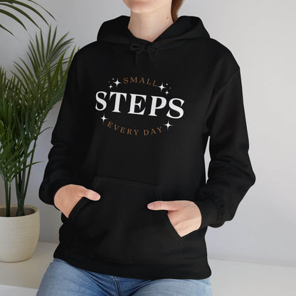 Hooded Sweatshirt Small Steps Every Day - FitLife - WellnessOasis