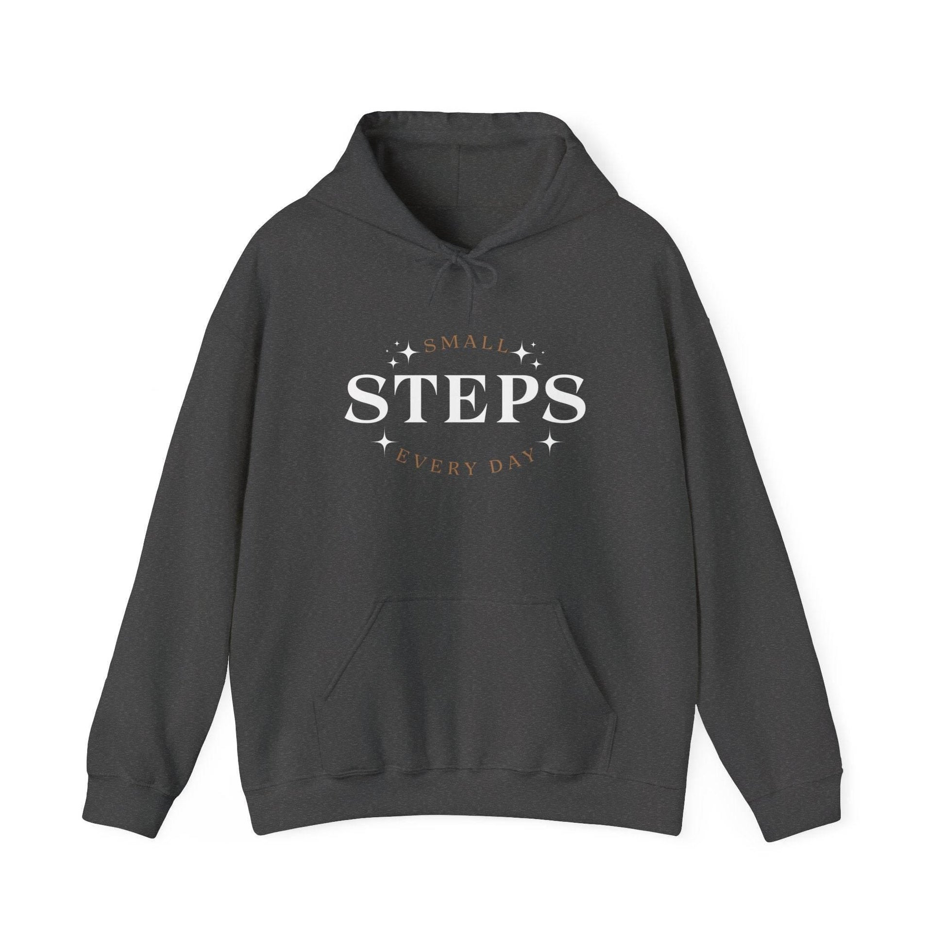 Hooded Sweatshirt Small Steps Every Day - FitLife - WellnessOasis