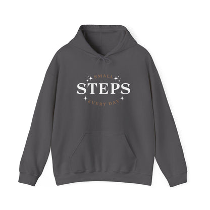 Hooded Sweatshirt Small Steps Every Day - FitLife - WellnessOasis