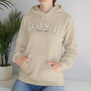 Hooded Sweatshirt with WELLNESS is your oasis - FitLife - WellnessOasis