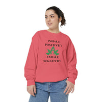 Inhale Positivity Exhale Negativity Sweatshirt - FitLife - WellnessOasis