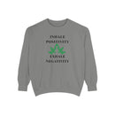 Inhale Positivity Exhale Negativity Sweatshirt - FitLife - WellnessOasis