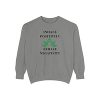 Inhale Positivity Exhale Negativity Sweatshirt - FitLife - WellnessOasis
