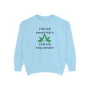 Inhale Positivity Exhale Negativity Sweatshirt - FitLife - WellnessOasis