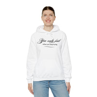 Inspirational Hoodie - You Only Fail When You Stop Trying - FitLife - WellnessOasis