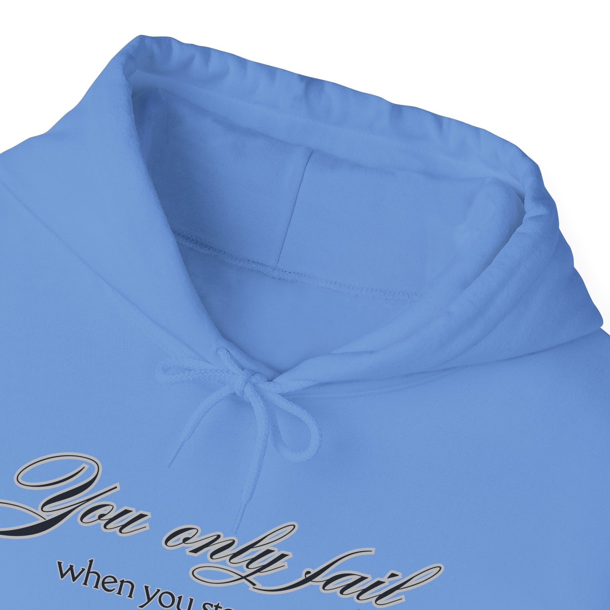 Inspirational Hoodie - You Only Fail When You Stop Trying - FitLife - WellnessOasis