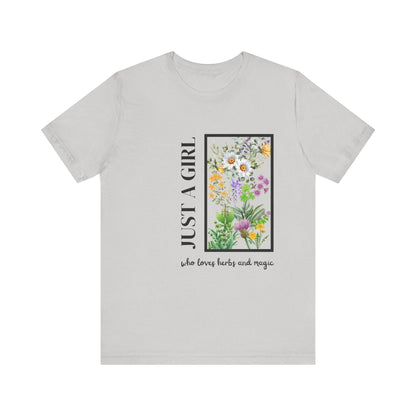 Just a Girl Herbal Graphic Tee - FitLife - WellnessOasis