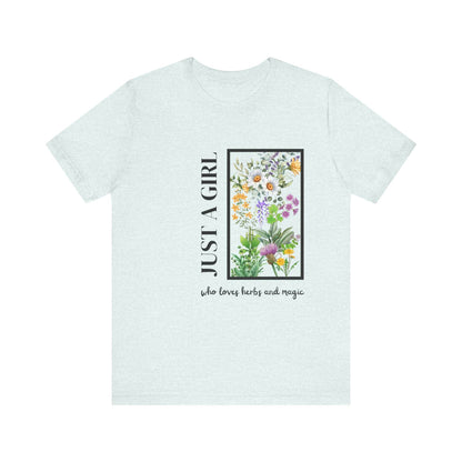 Just a Girl Herbal Graphic Tee - FitLife - WellnessOasis