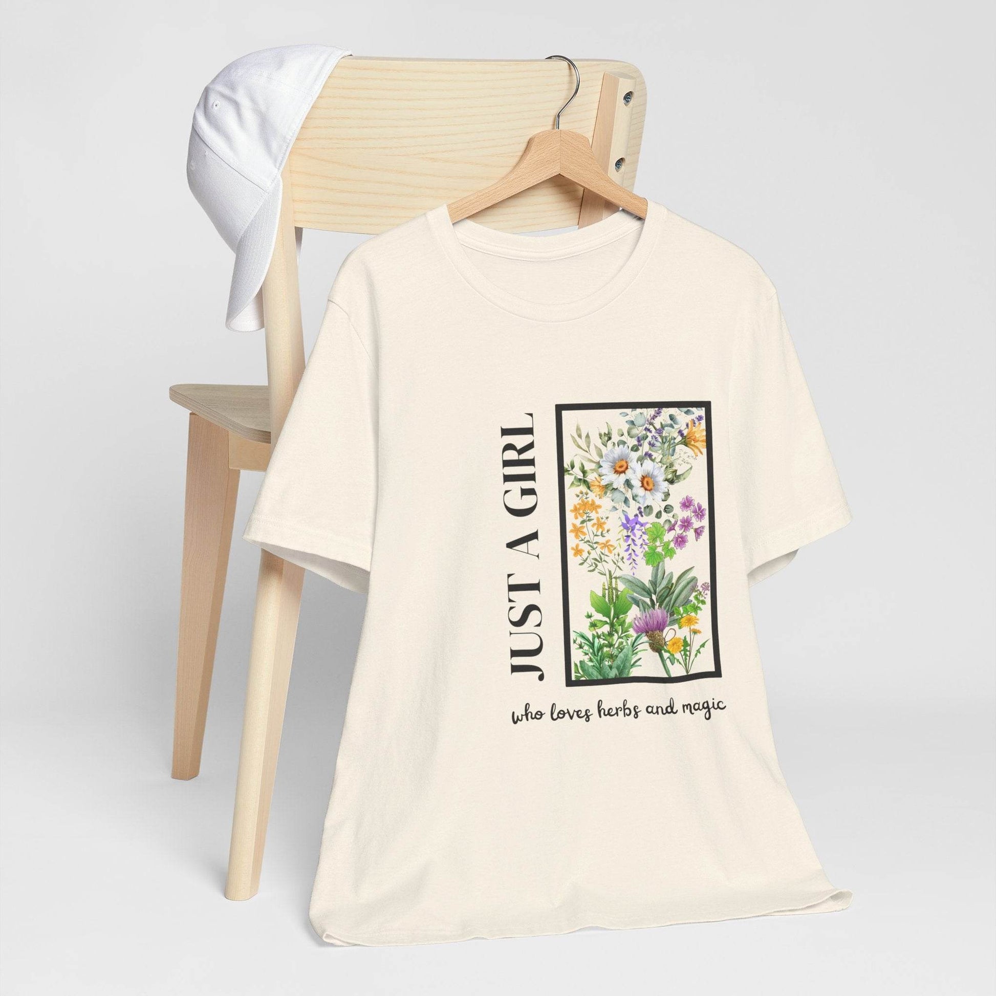 Just a Girl Herbal Graphic Tee - FitLife - WellnessOasis
