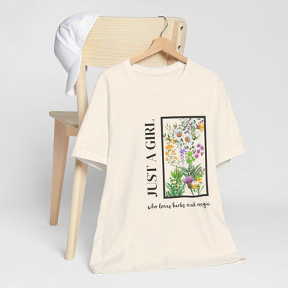 Just a Girl Herbal Graphic Tee - FitLife - WellnessOasis