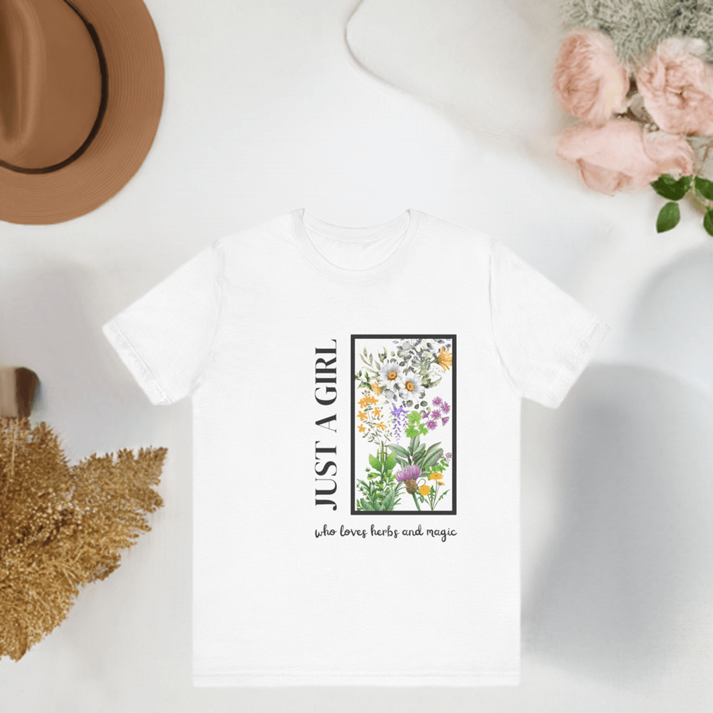 Just a Girl Herbal Graphic Tee - FitLife - WellnessOasis
